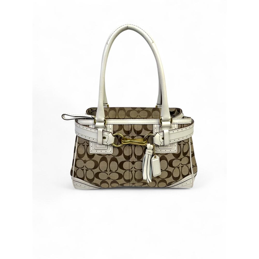 Coach Vintage Y2K Hampton Signature Satchel